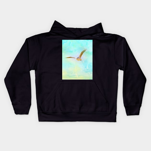 Tranquil Shores - Gull Kids Hoodie by Amanda Jane